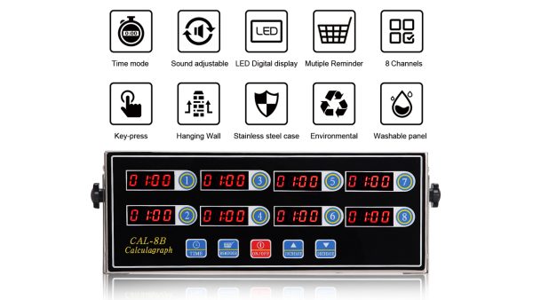 BIZOEPRO Kitchen Timer 8 Channel Digital Timer - Image 7
