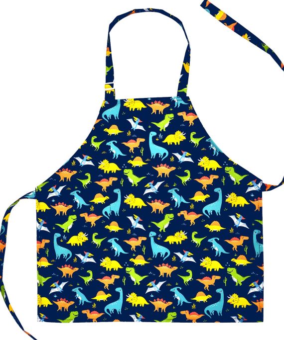 Galoker Kids Apron Dinosaur Adjustable Neck Strap