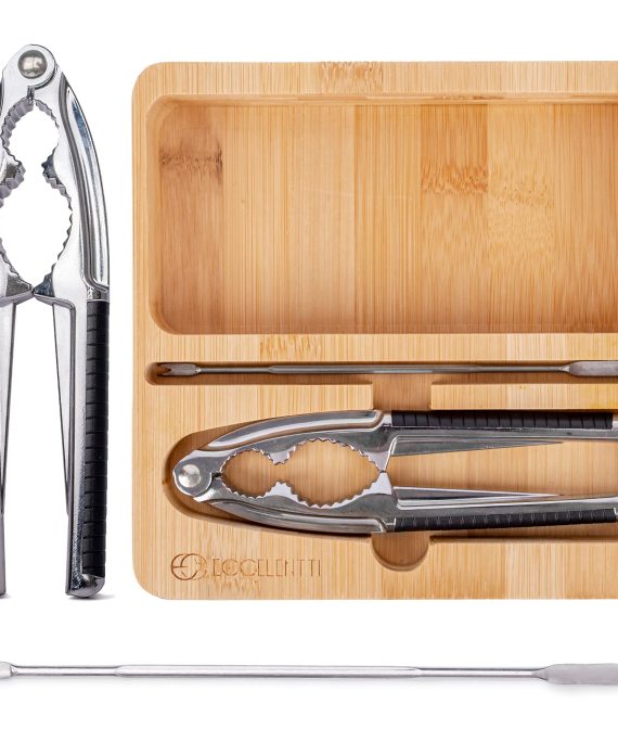 Nutcracker with Bamboo Tray and Pick Set
