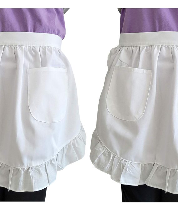 CRB Fashion Womens Retro Waist Apron with Pockets
