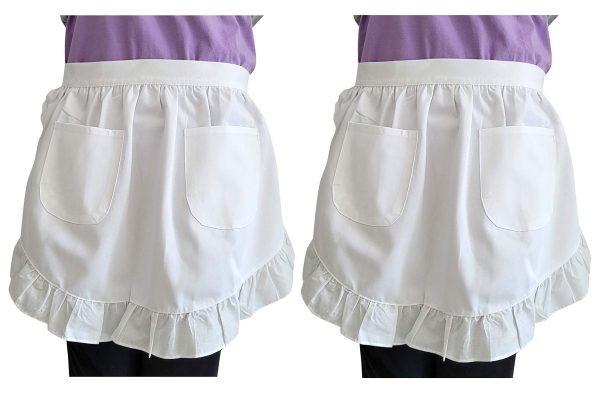 CRB Fashion Womens Retro Waist Apron with Pockets