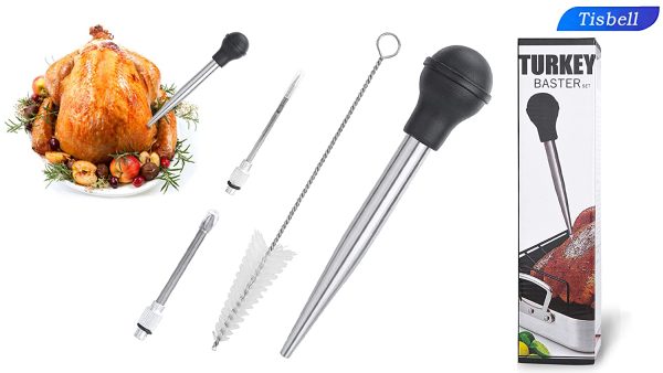 Baster Syringe Set With 2 Meat Injector Needles and 1 Cleaning Brush - Image 7