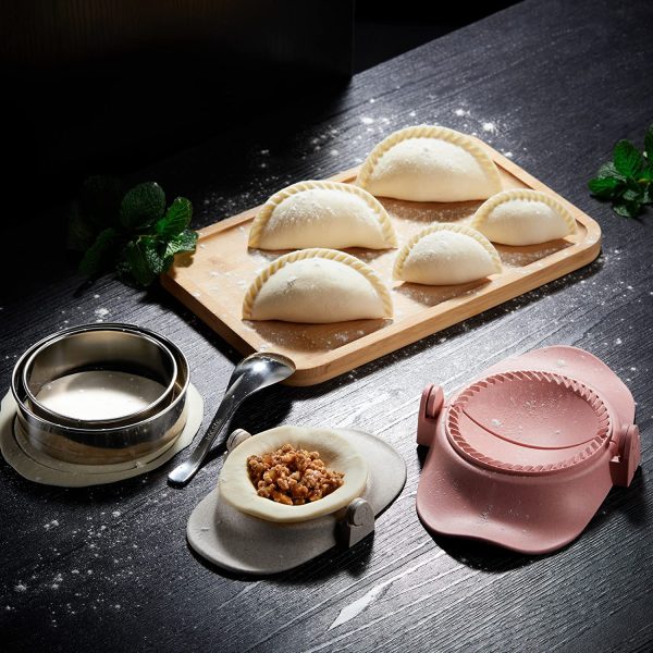 Dumpling Dough Press Mold Set With Ring Cutter and Stuffing Spoon - Image 7