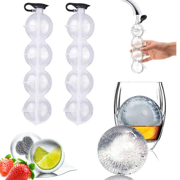 4-Hole Whiskey Round Ice Ball Mold 2.2 Inch - Image 7