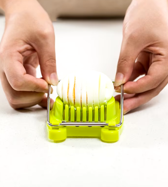 Compact Stainless Steel Egg Slicer & Fruit Chopper for Effortless Salad Prep