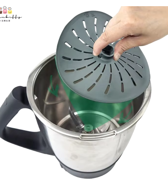 Blade cover for Thermomix TM5, TM6, and TM31, designed for safe slow cooking and sous-vide preparation, ensuring even cooking and protecting ingredients from sharp blades.