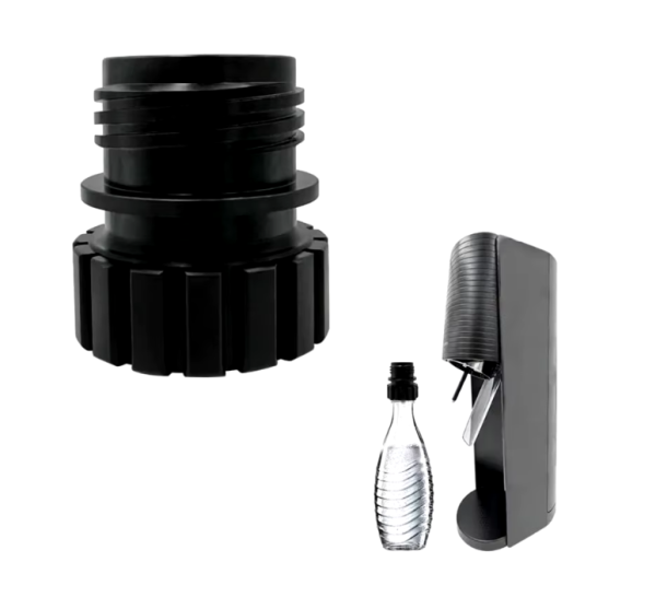Glass Bottle Adapter for Soda Machines - Perfect Fit for 0.7L Glass Bottles, Eco-Friendly Refill Solution - Image 2