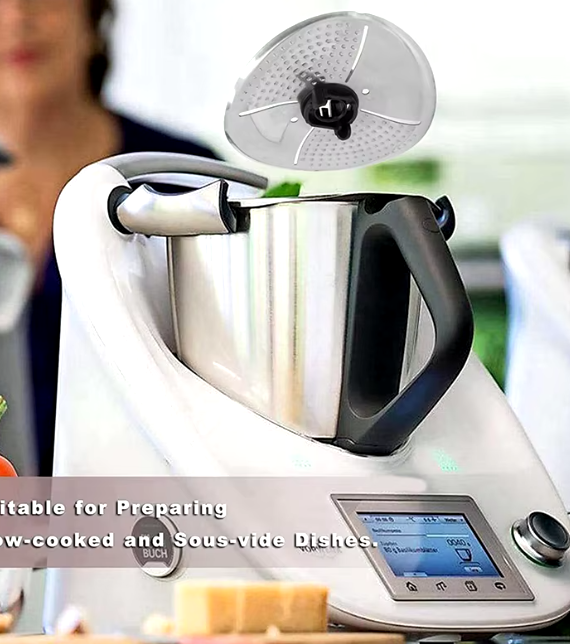 Protective blade cover for Thermomix TM31, designed for slow cooking and sous vide, made from food-safe materials to keep ingredients intact while cooking.