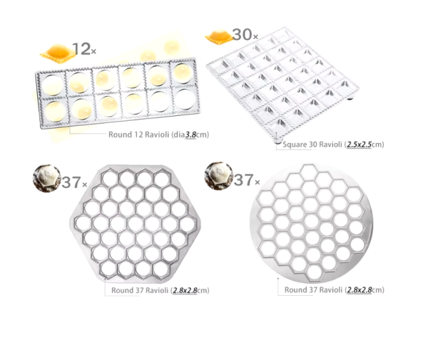 High-quality aluminum dumpling mold with quick-press design for homemade dumplings and ravioli, compact and easy to use.