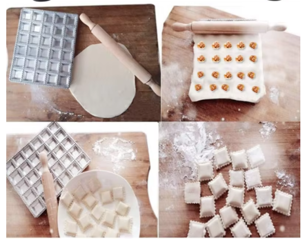 Quick-Press Aluminum Dumpling Mold – Perfect for Homemade Dumplings and Ravioli - Image 2